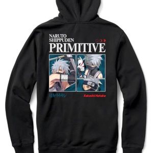Primitive Special edition Naruto Shippuden:Kakashi Hatake 🥷🏻Hoodie size XL NWT